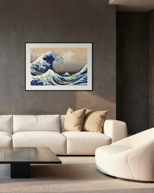 Plakat The Great Wave off Kanagawa - 02 - nowoczesny plakat dekoracyjny