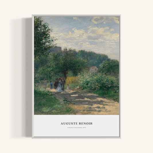 Plakat a Road in Louveciennes - Auguste Renoir, 1870 - nowoczesny plakat dekoracyjny