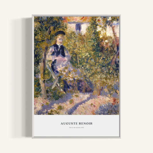 Plakat Nini in the Garden, Auguste Renoir, 1876 - nowoczesny plakat dekoracyjny
