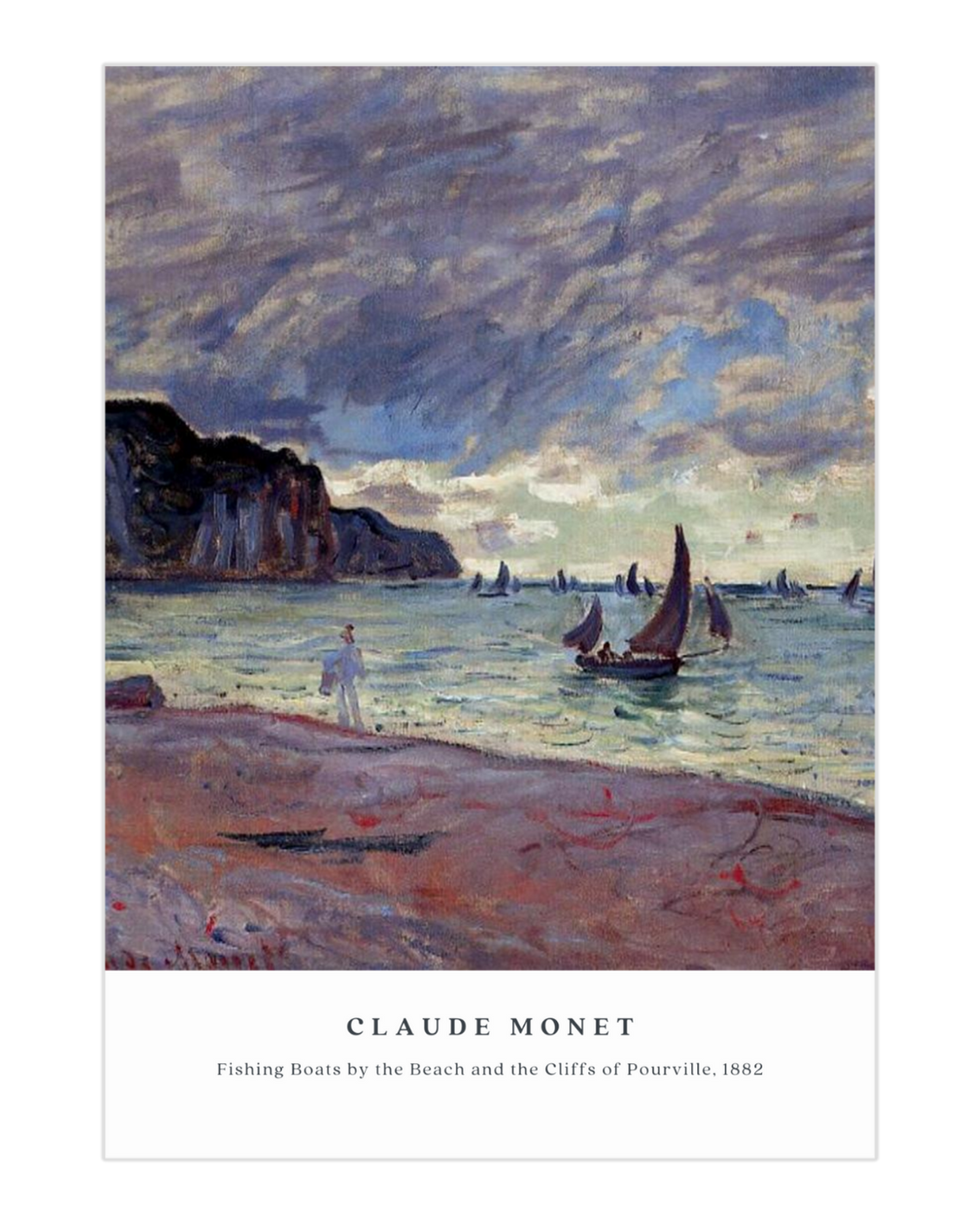 Plakat Fishing Boats, Claude Monet, 1882 - nowoczesny plakat dekoracyjny