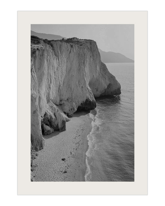 Plakat Wybrzeże (czarno-biały) - nowoczesny plakat dekoracyjny