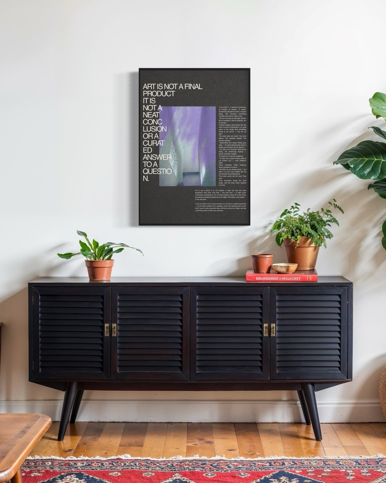Plakat Art is Not a Product - nowoczesny plakat dekoracyjny
