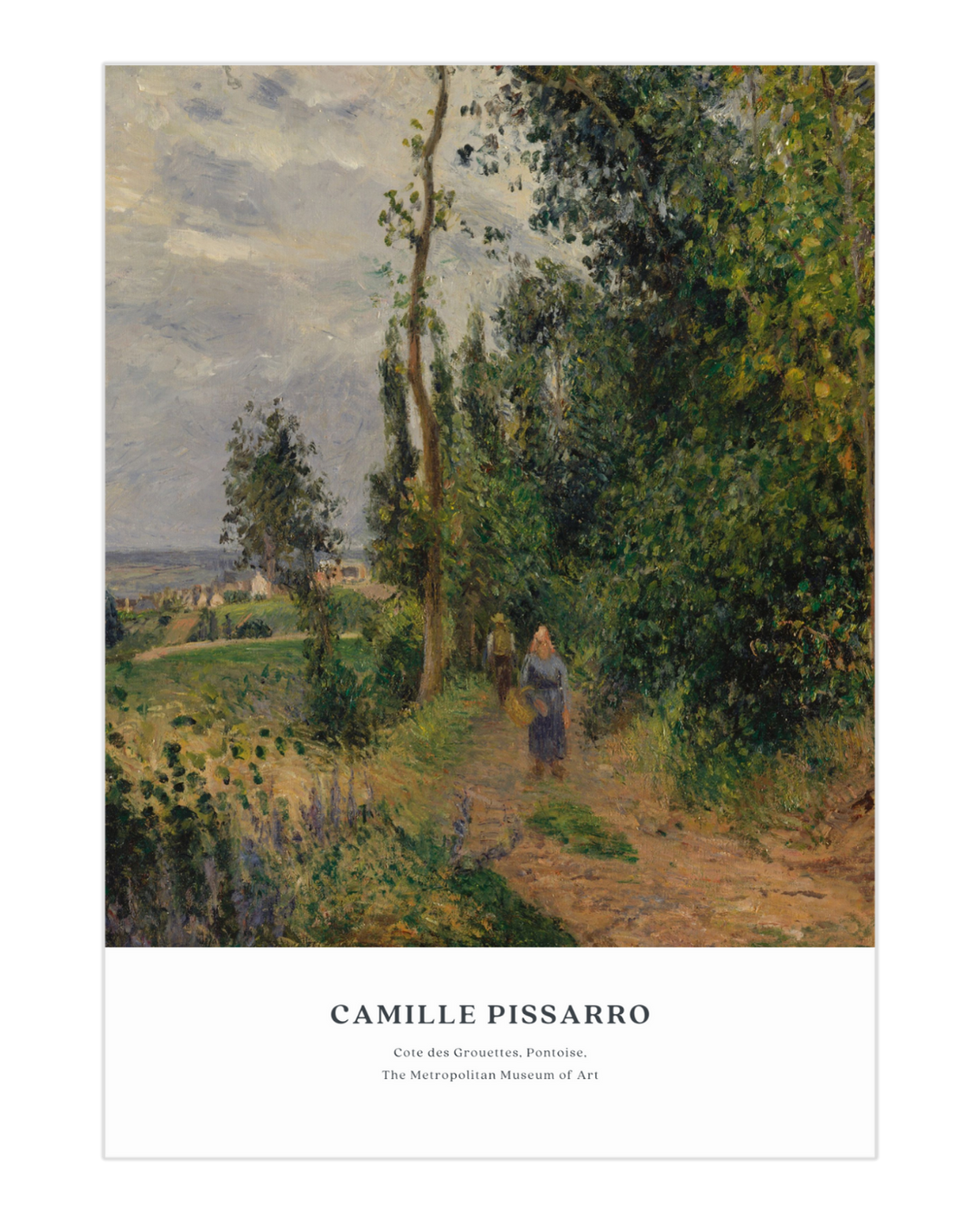 Plakat Cote des Grouettes, Pontoise, Camille Pissarro - nowoczesny plakat dekoracyjny