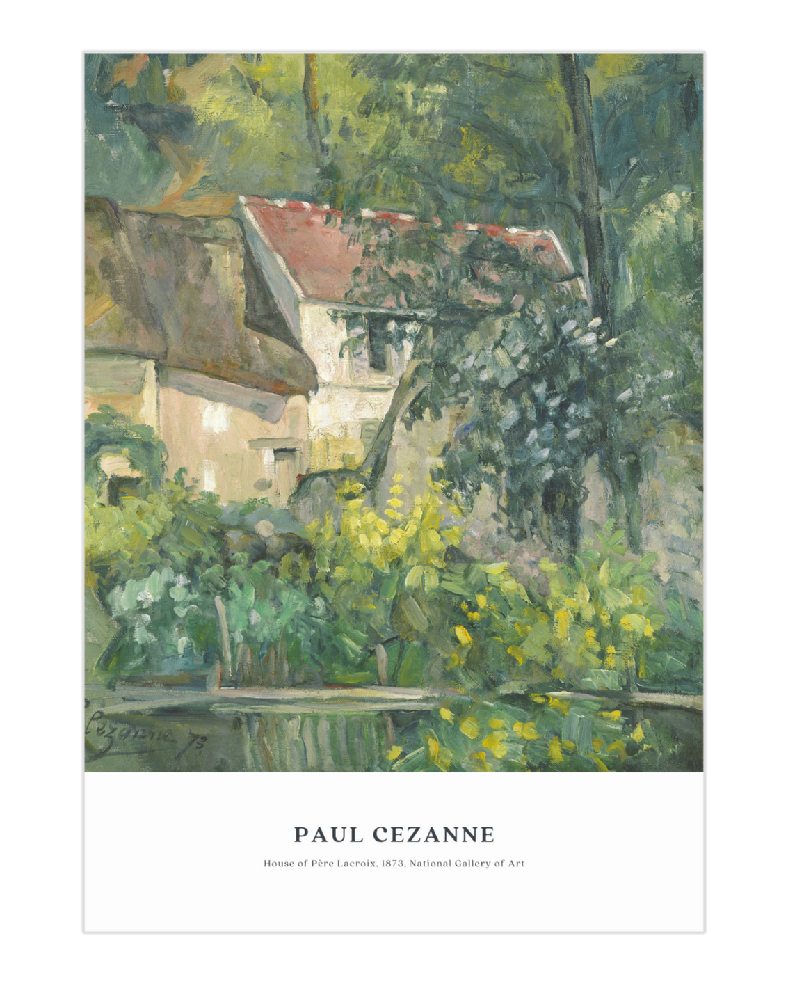 Plakat House of Père Lacroix, Paul Cezanne - nowoczesny plakat dekoracyjny