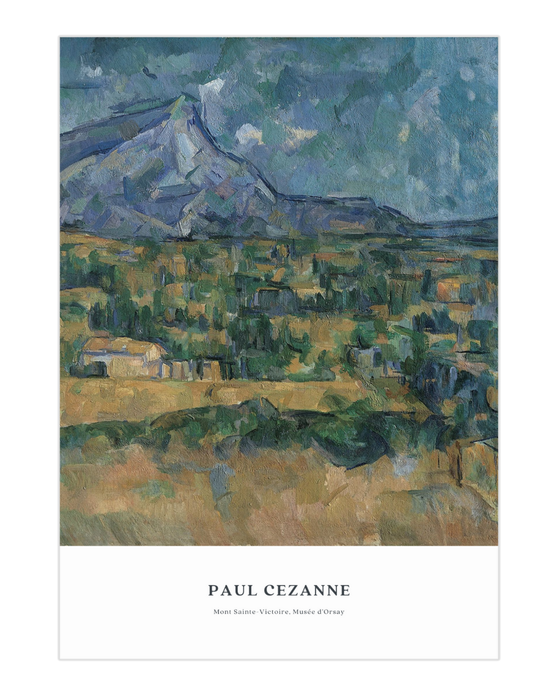 Plakat Mont Sainte-Victoire, Paul Cezanne - nowoczesny plakat dekoracyjny