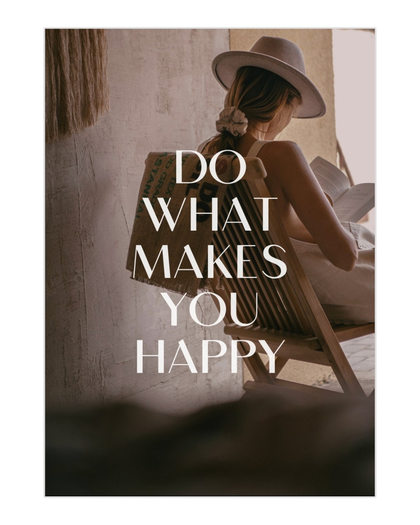 Plakat Do What Makes You Happy - nowoczesny plakat dekoracyjny