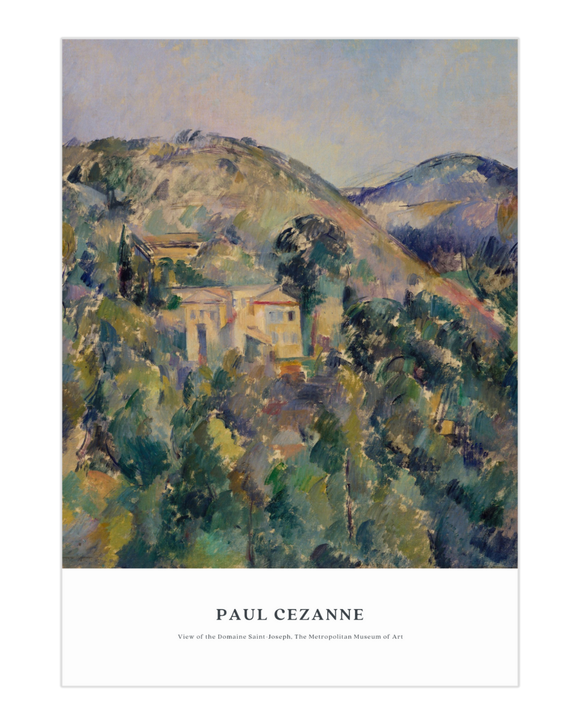 Plakat View of the Domaine Saint-Joseph, Paul Cezanne - nowoczesny plakat dekoracyjny