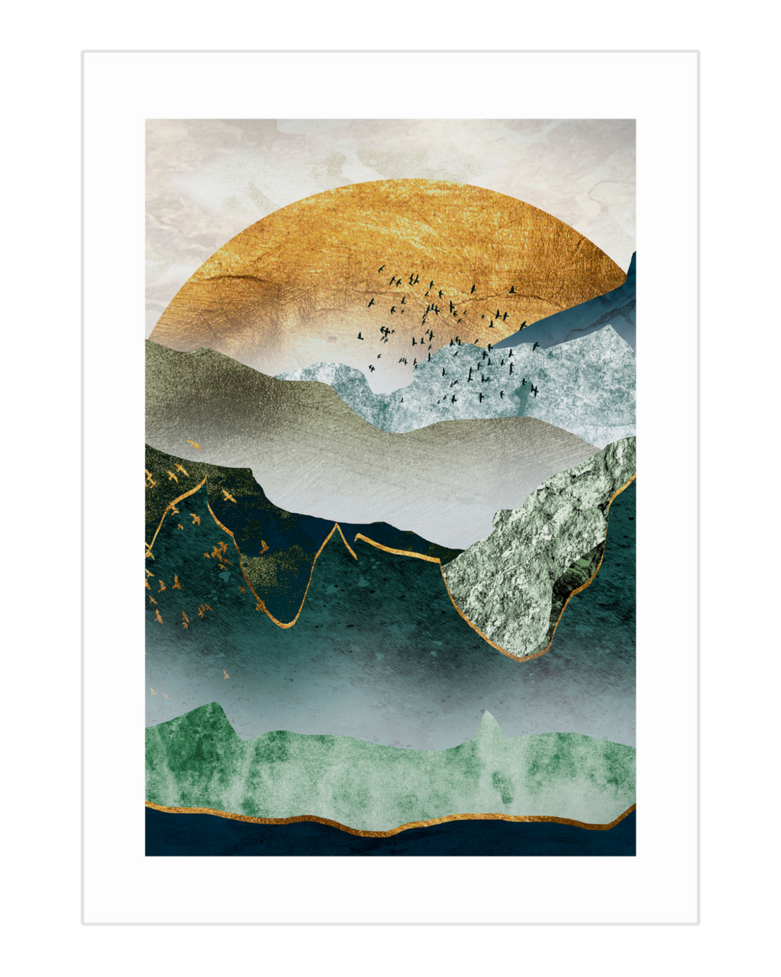 Plakat Golden Hour - nowoczesny plakat dekoracyjny