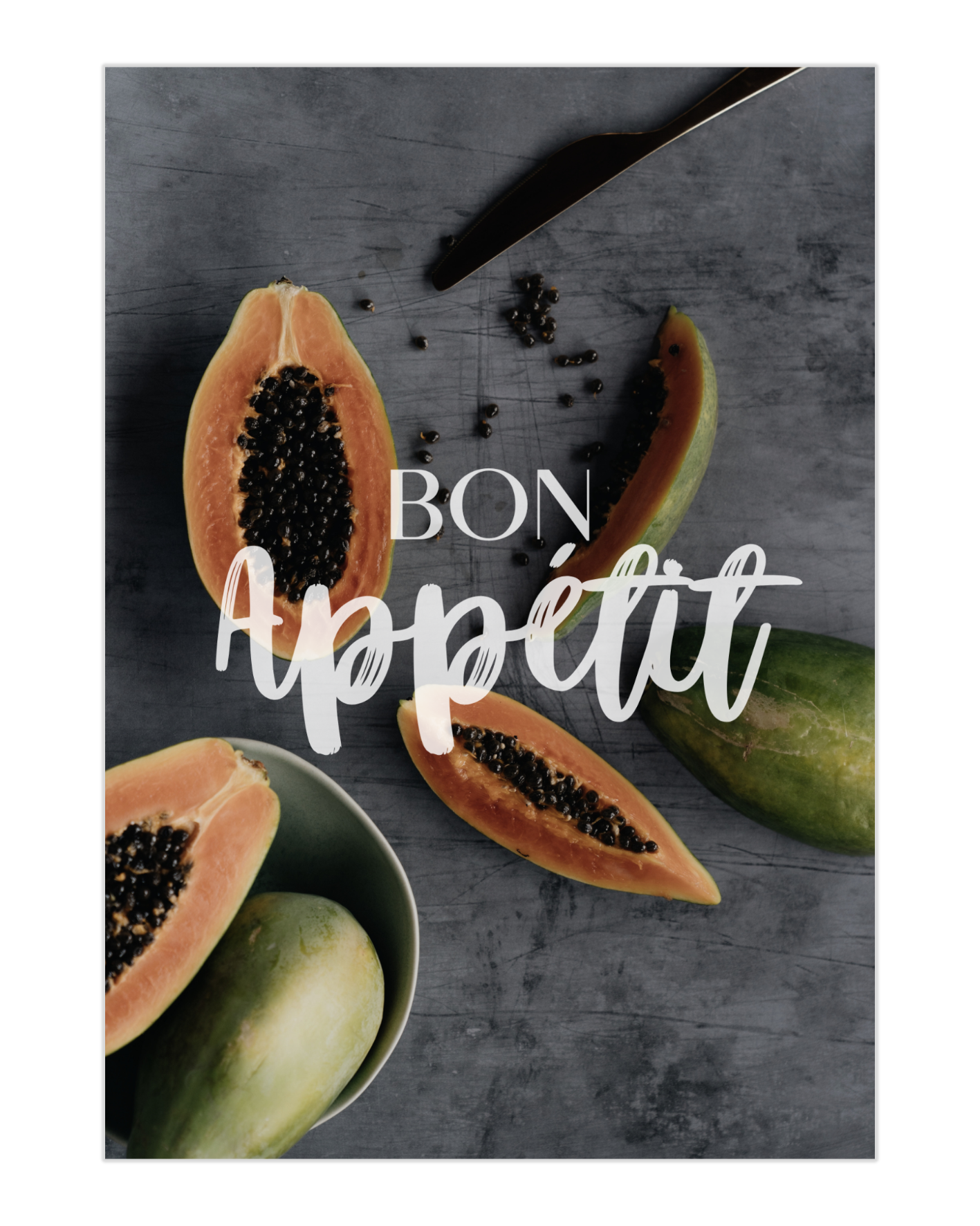 Plakat Bon Appétit - nowoczesny plakat dekoracyjny