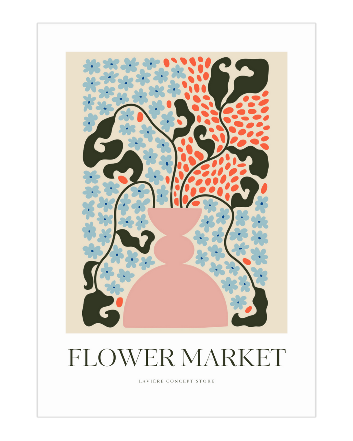 Plakat Flower Market - 05 - nowoczesny plakat dekoracyjny