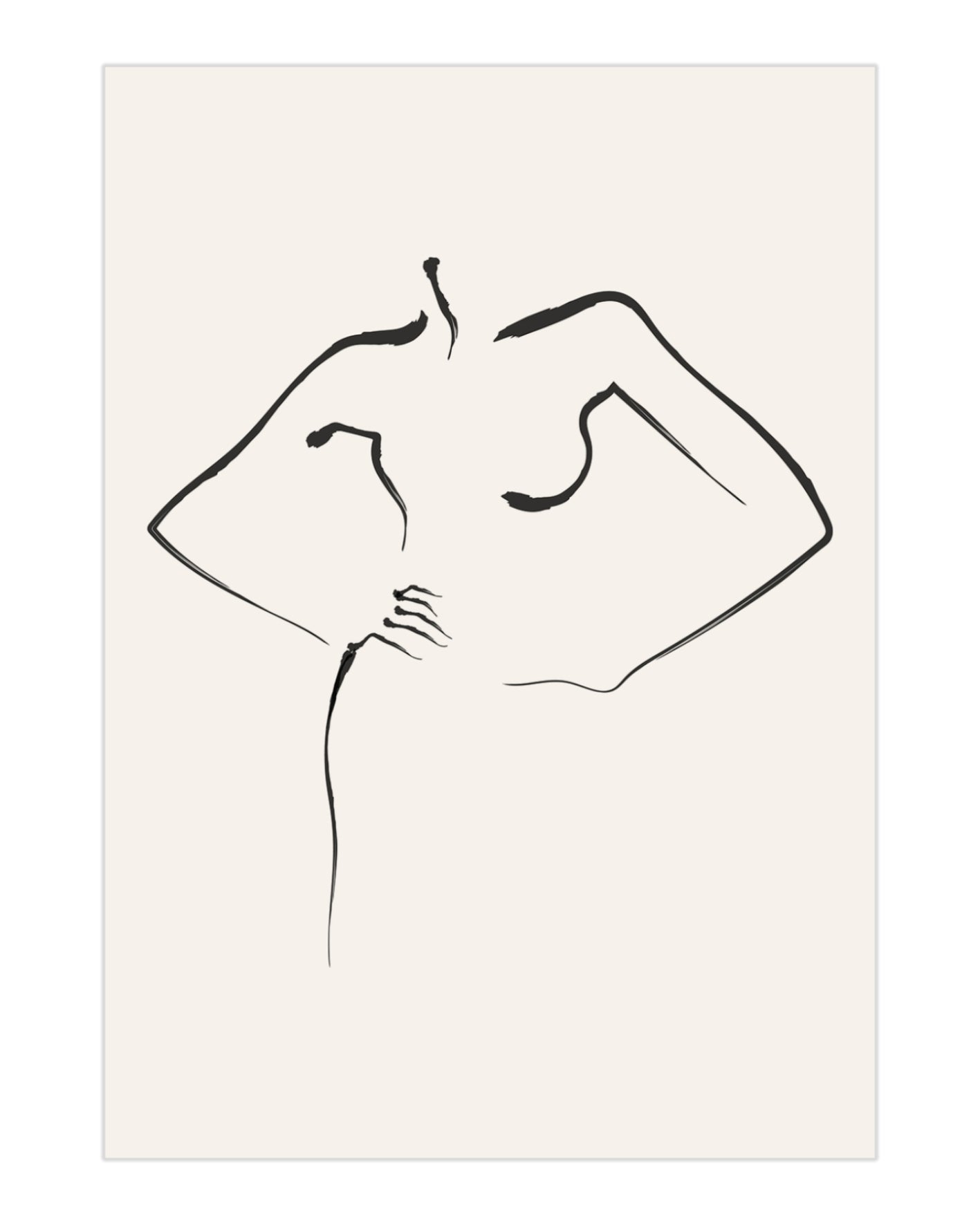 Plakat Body Boheme - Beige - nowoczesny plakat dekoracyjny