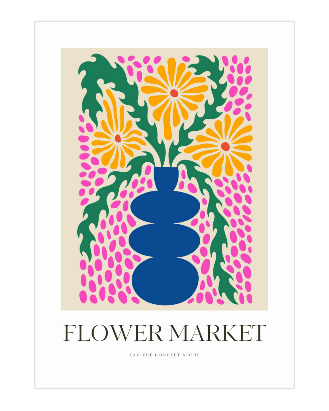 Plakat Flower Market - 06 - nowoczesny plakat dekoracyjny