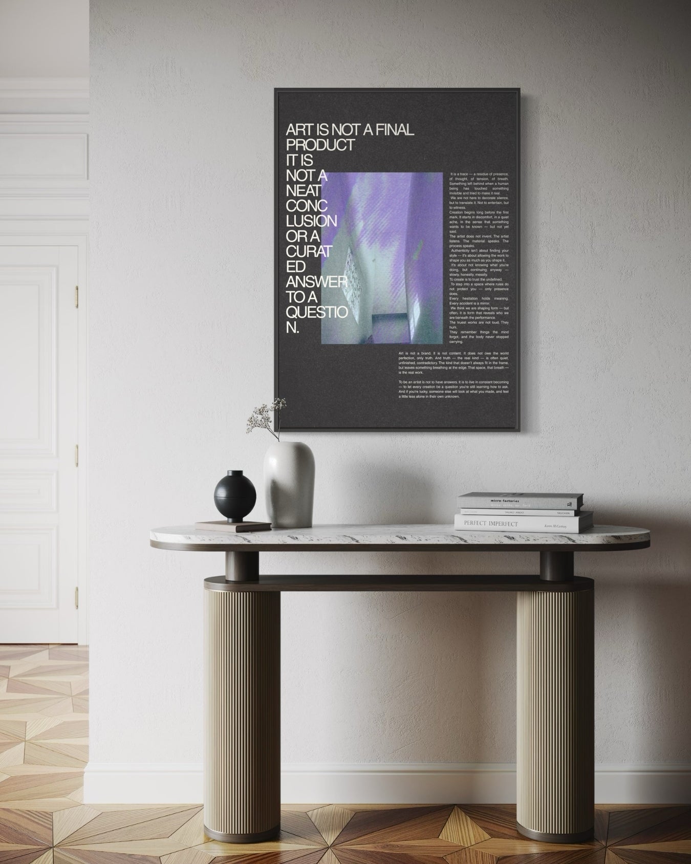 Plakat Art is Not a Product - nowoczesny plakat dekoracyjny