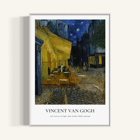 Plakat Café Terrace at Night - Vincent Van Gogh - nowoczesny plakat dekoracyjny