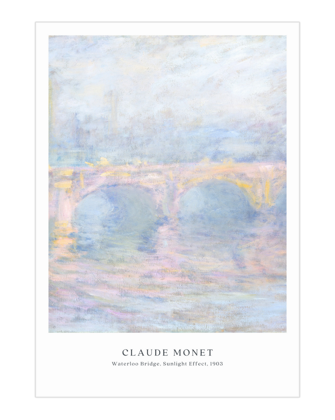 Plakat Waterloo Bridge, Claude Monet, 1903 - nowoczesny plakat dekoracyjny