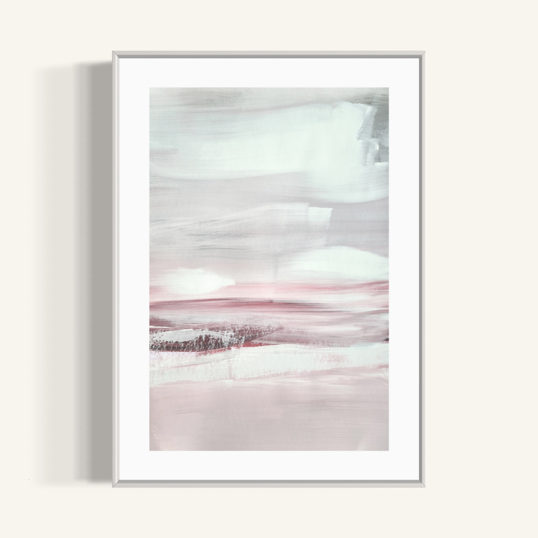 Plakat Pink Oil on Canvas - nowoczesny plakat dekoracyjny