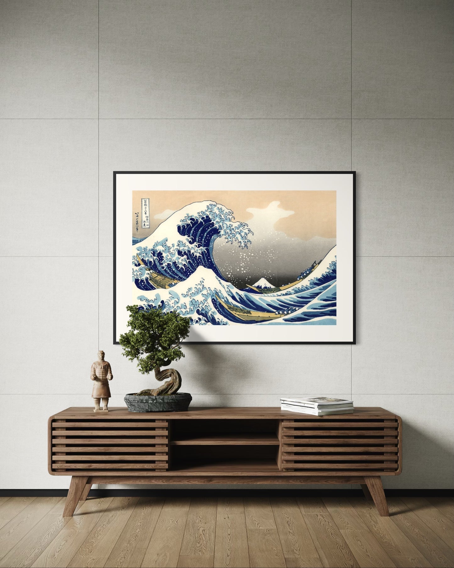 Plakat The Great Wave off Kanagawa - 02 - nowoczesny plakat dekoracyjny