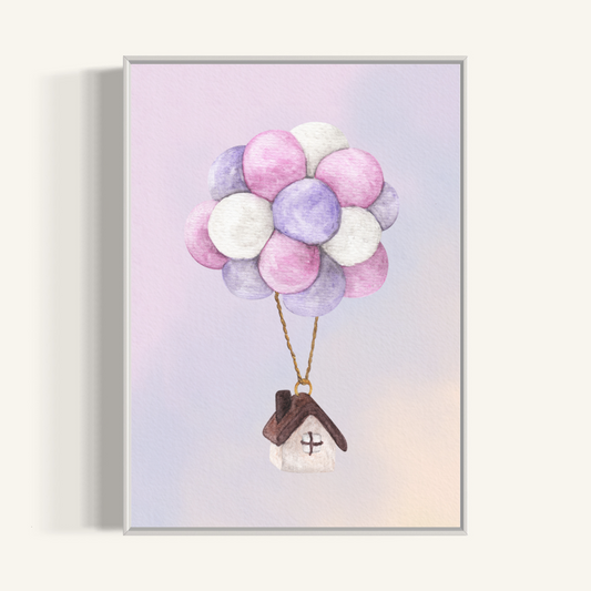 Plakat Domek - nowoczesny plakat dekoracyjny