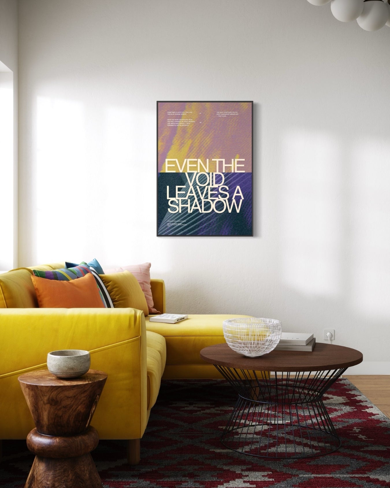 Plakat Even the Void Leaves a Shadow - nowoczesny plakat dekoracyjny