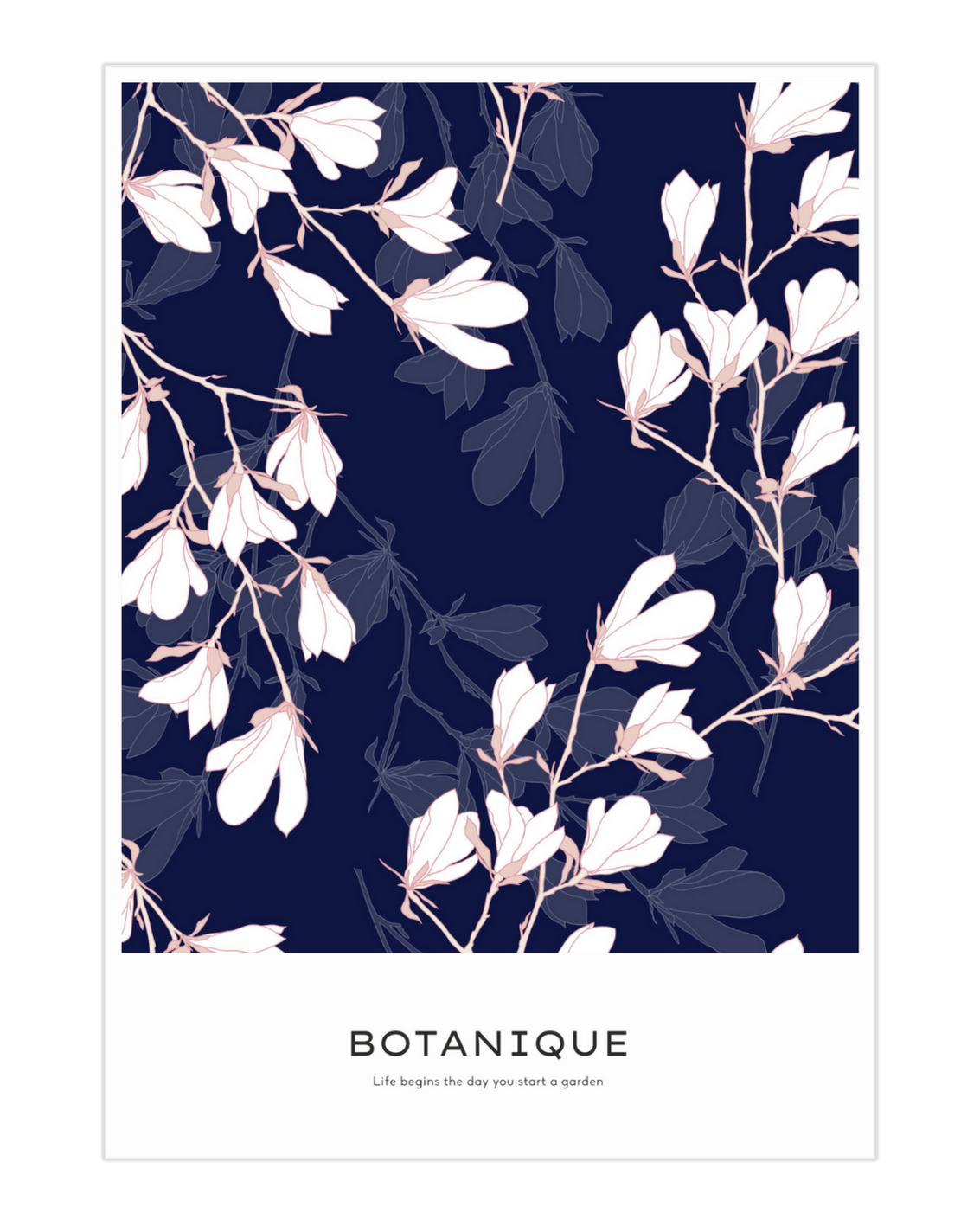 Plakat Dark Flowers - nowoczesny plakat dekoracyjny