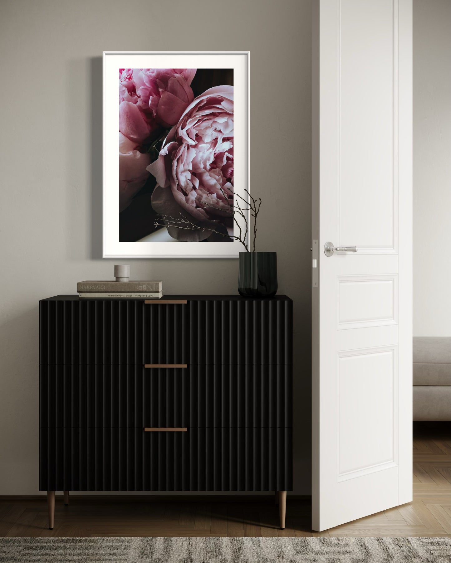 Plakat Peonies - 02 - nowoczesny plakat dekoracyjny