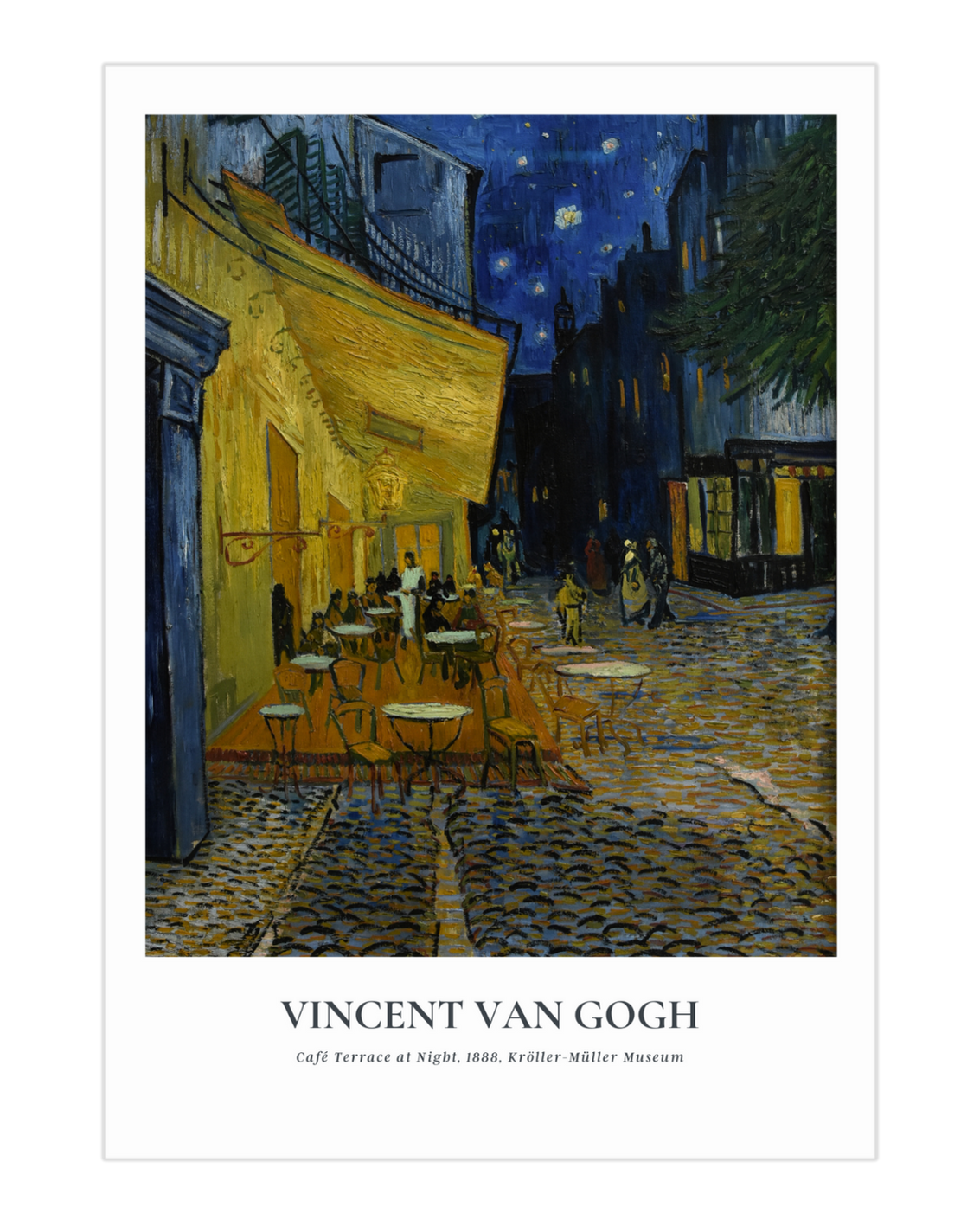 Plakat Café Terrace at Night - Vincent Van Gogh - nowoczesny plakat dekoracyjny