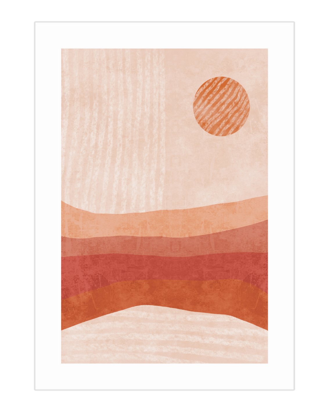 Plakat Red Sun - nowoczesny plakat dekoracyjny