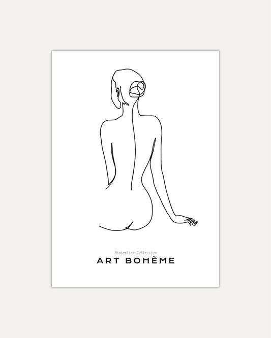 Plakat Ona - Biel - nowoczesny plakat dekoracyjny