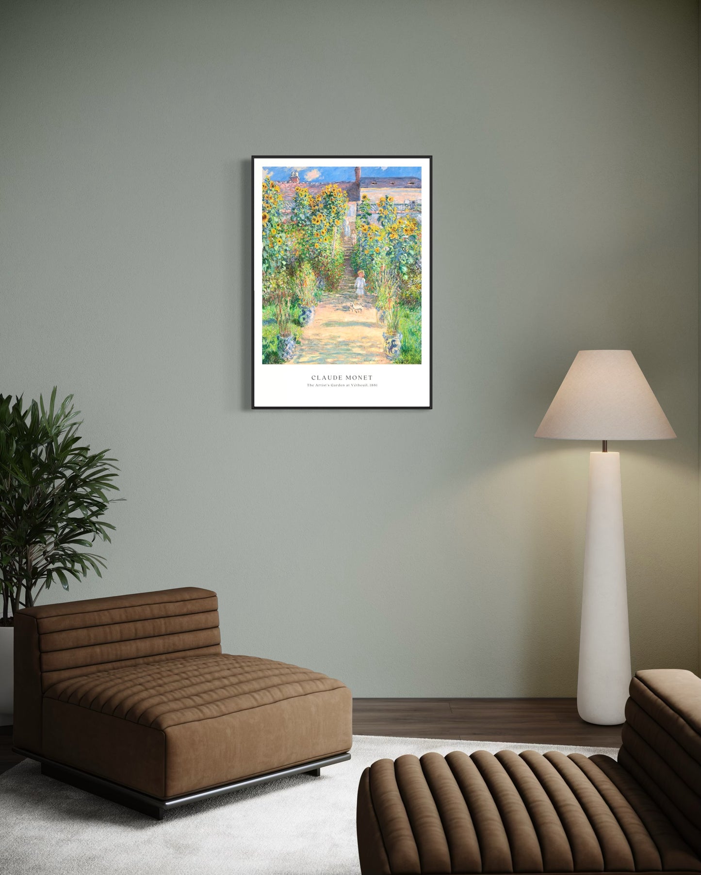 Plakat Claude Monet „The Artist’s Garden at Vétheuil” - nowoczesny plakat dekoracyjny