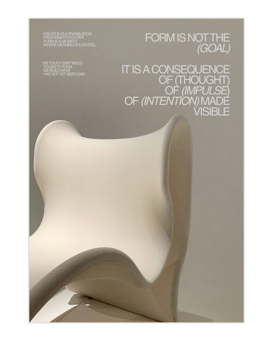 Plakat Form is Not the (Goal) - nowoczesny plakat dekoracyjny