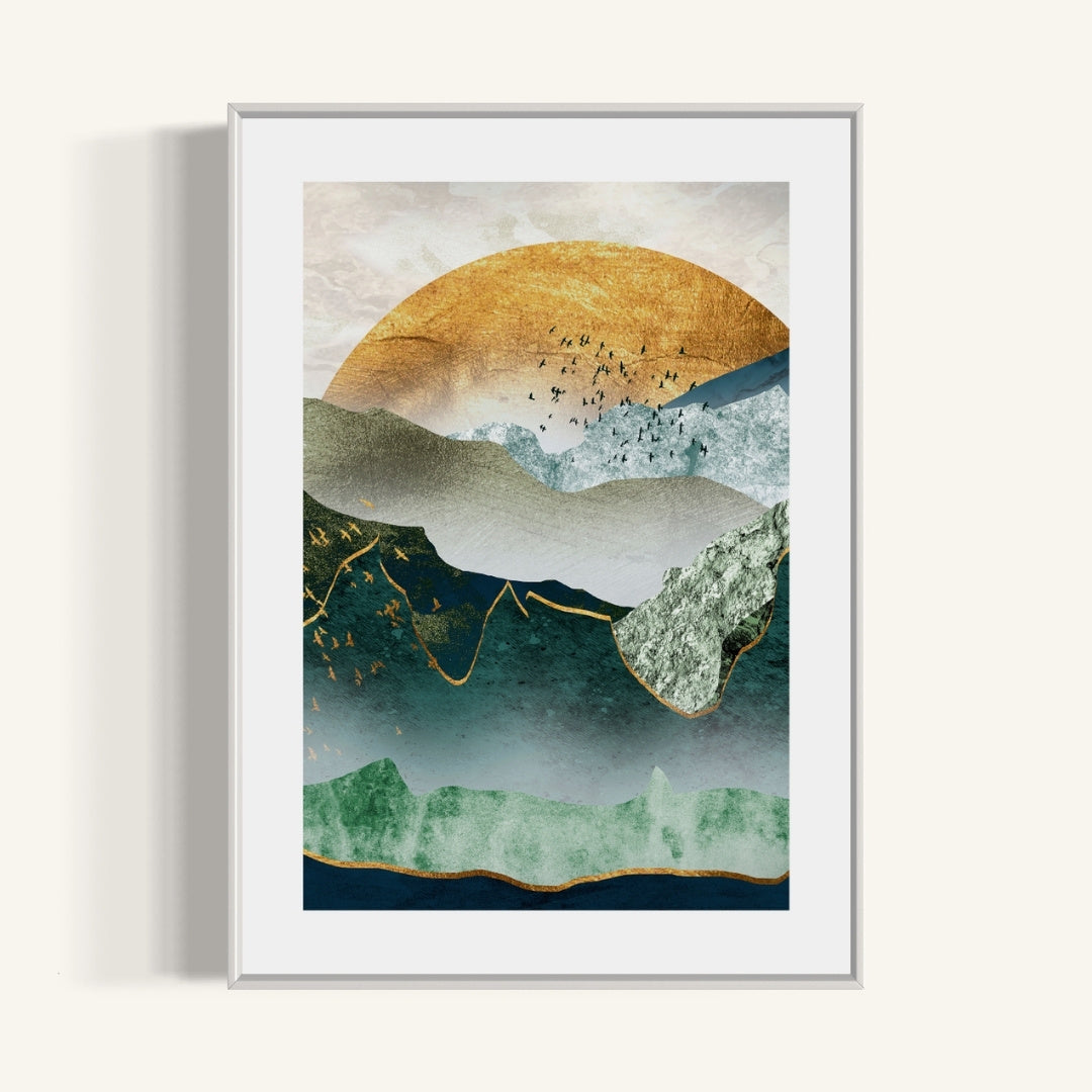 Plakat Golden Hour - nowoczesny plakat dekoracyjny