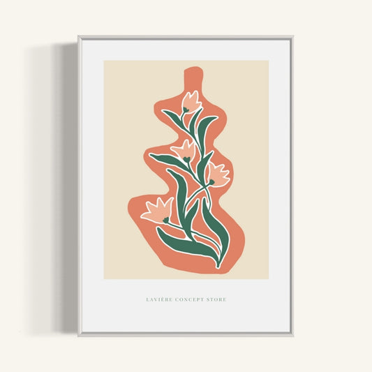 Plakat Vase - 02 - nowoczesny plakat dekoracyjny