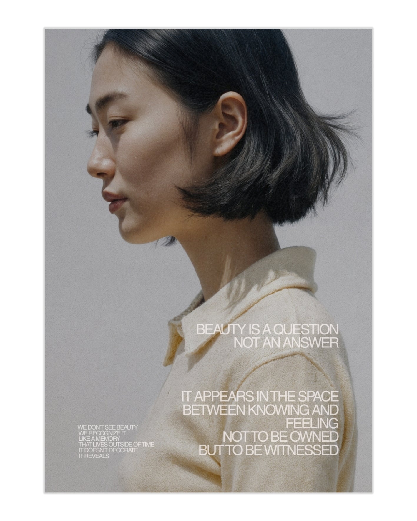 Plakat Beauty is a Question - nowoczesny plakat dekoracyjny
