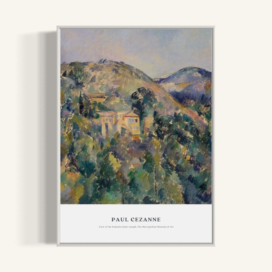 Plakat View of the Domaine Saint-Joseph, Paul Cezanne - nowoczesny plakat dekoracyjny