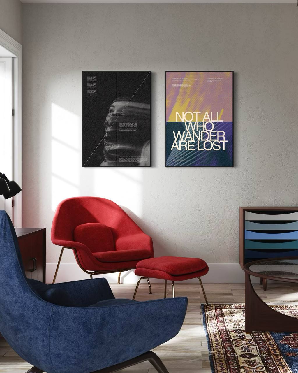 Plakat Even the Void Leaves a Shadow - nowoczesny plakat dekoracyjny