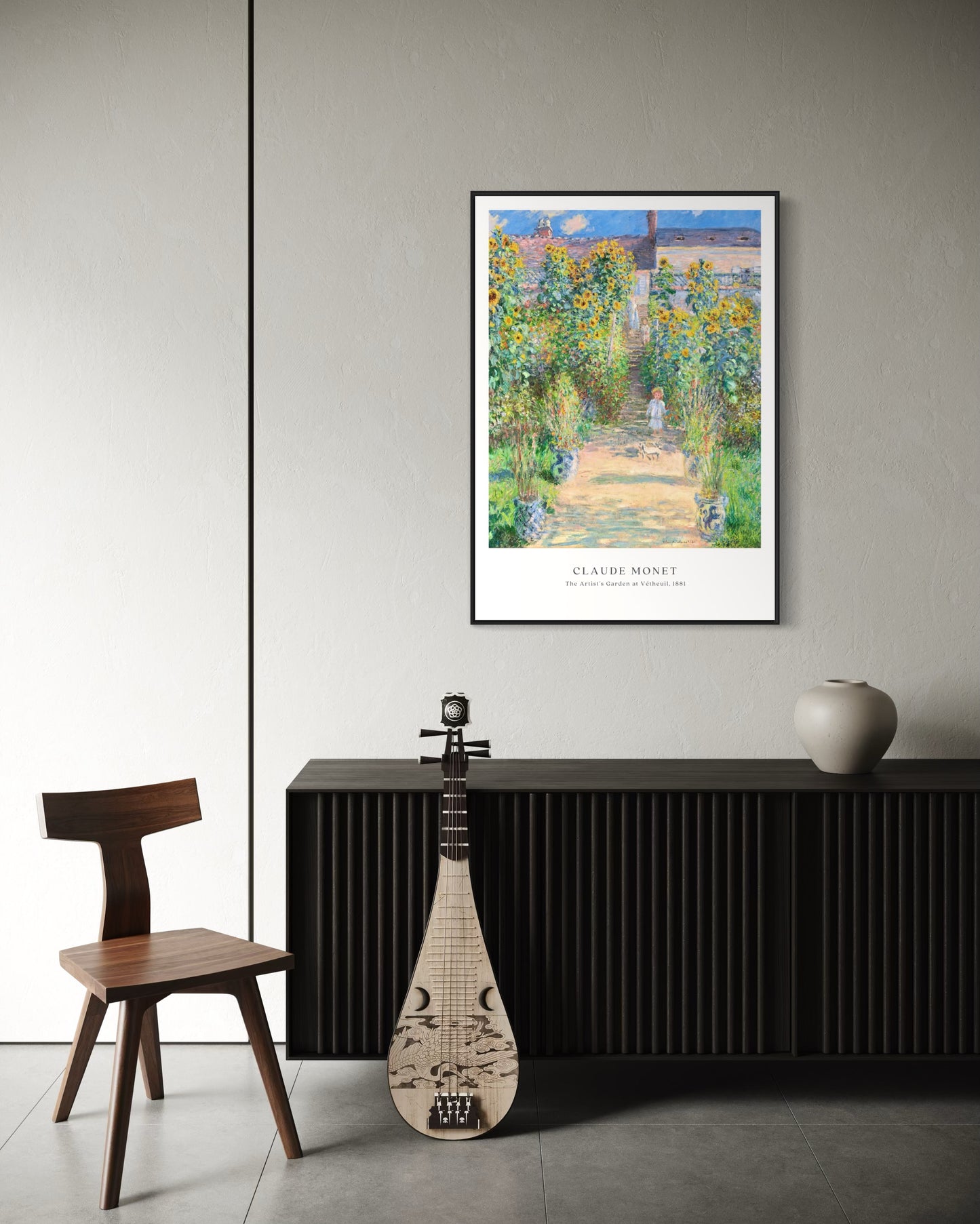 Plakat Claude Monet „The Artist’s Garden at Vétheuil” - nowoczesny plakat dekoracyjny