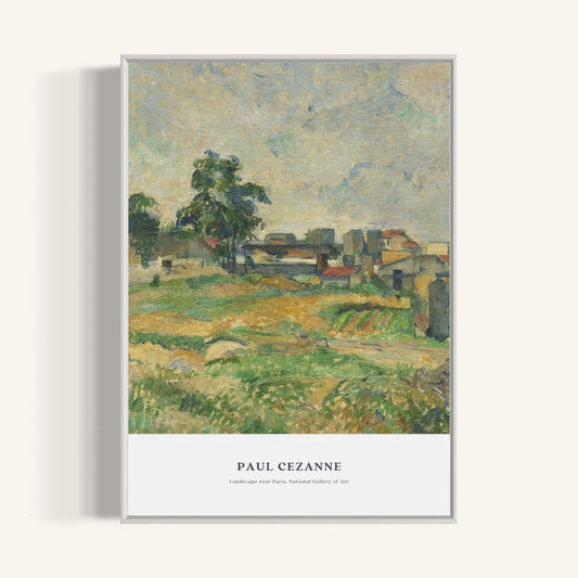 Plakat Landscape near Paris, Paul Cezanne - nowoczesny plakat dekoracyjny