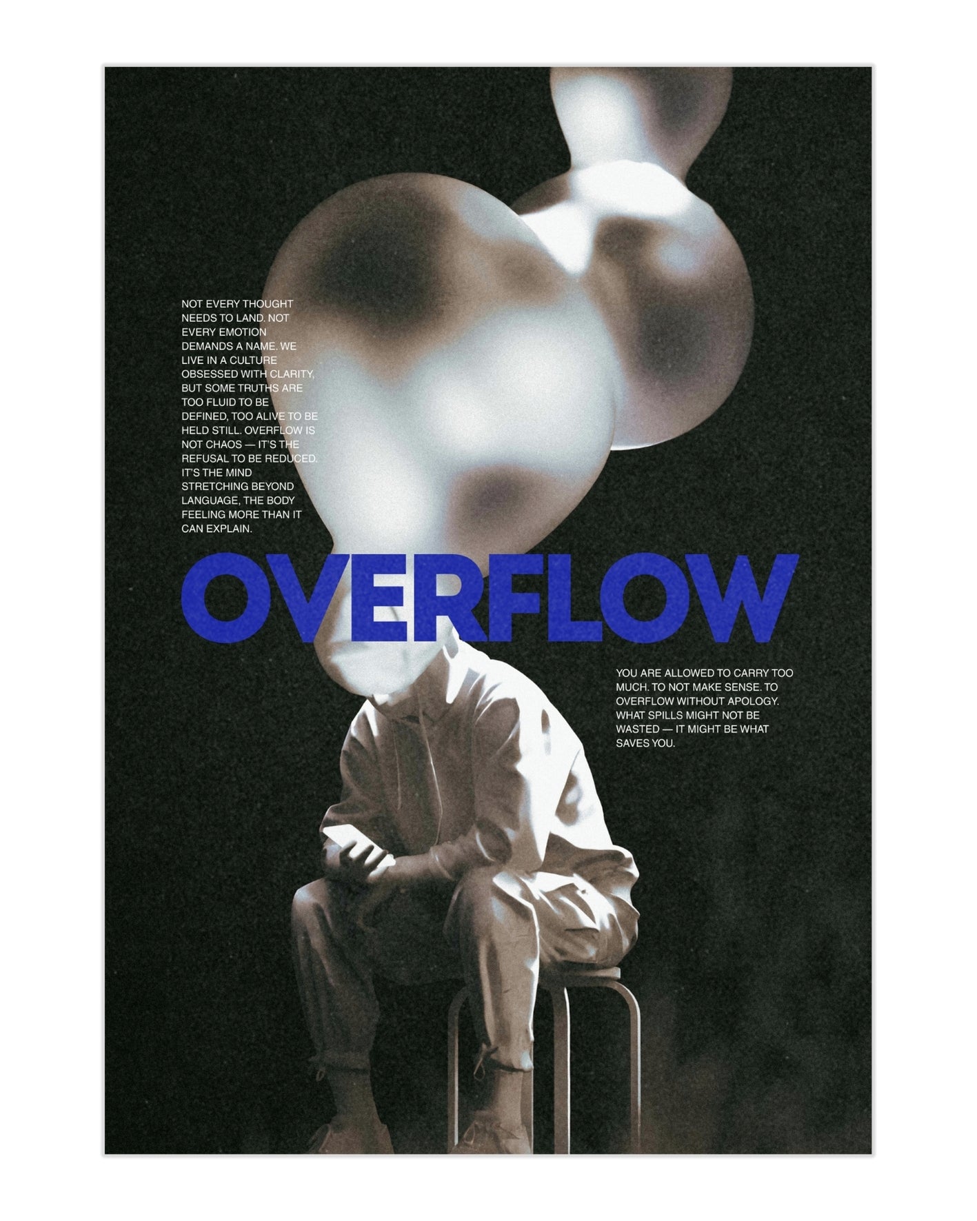 Plakat Overflow - 01 - nowoczesny plakat dekoracyjny