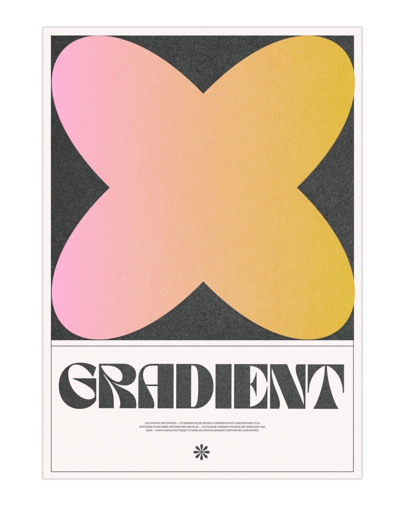 Gradient - nowoczesny plakat dekoracyjny