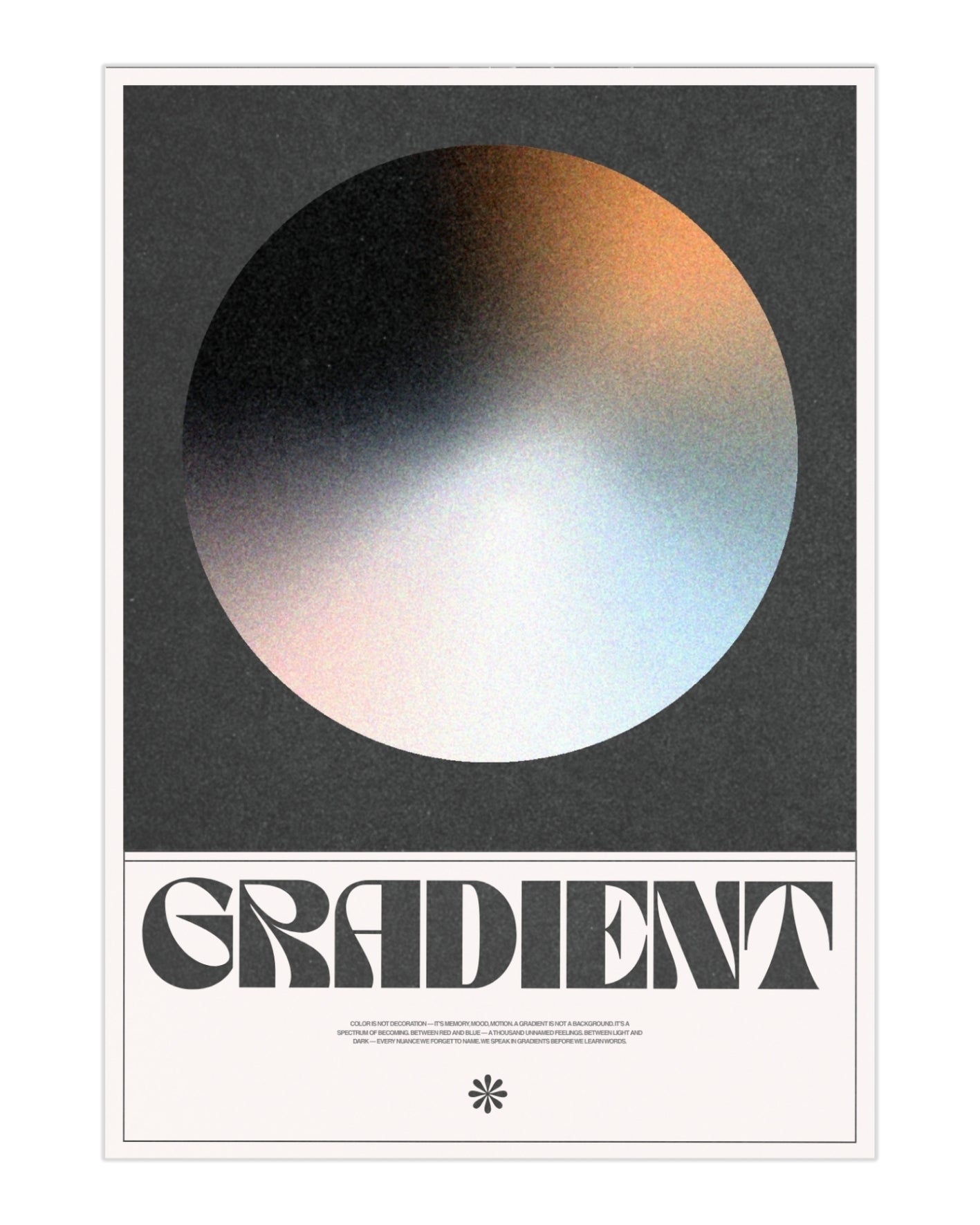 Plakat Gradient (koło) - nowoczesny plakat dekoracyjny