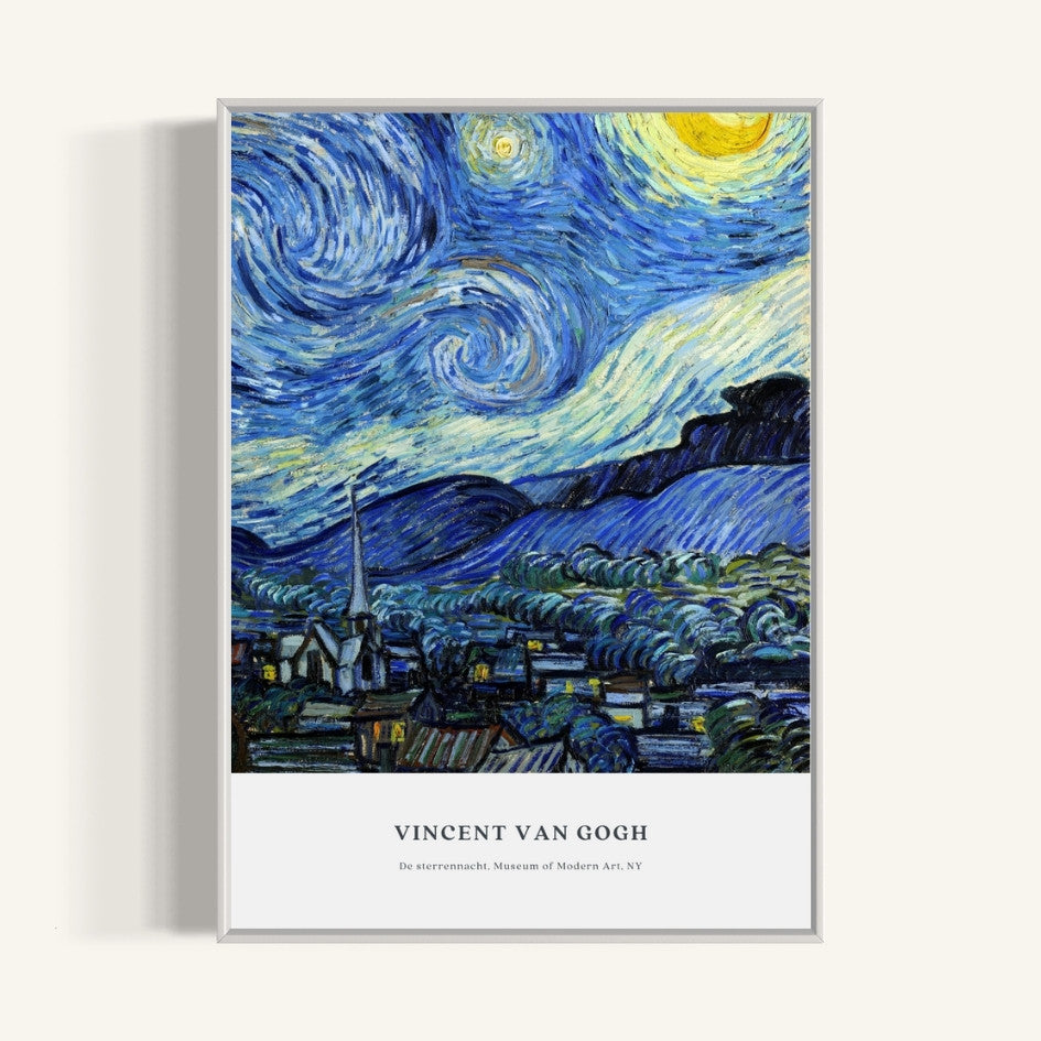Plakat De Sterrennacht, Vincent Van Gogh - nowoczesny plakat dekoracyjny