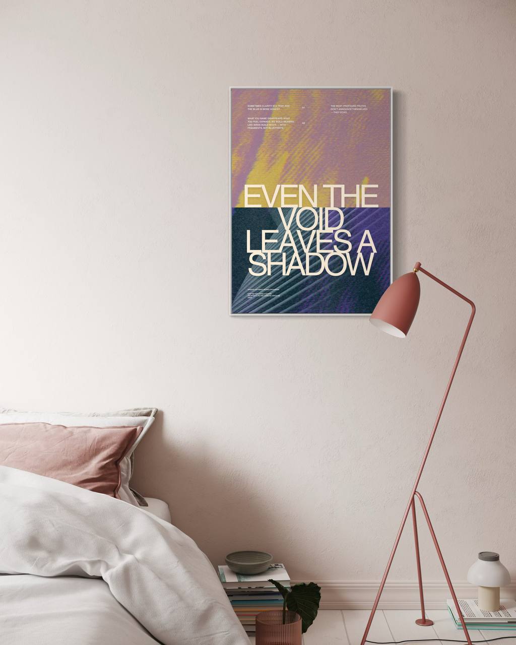 Plakat Even the Void Leaves a Shadow - nowoczesny plakat dekoracyjny