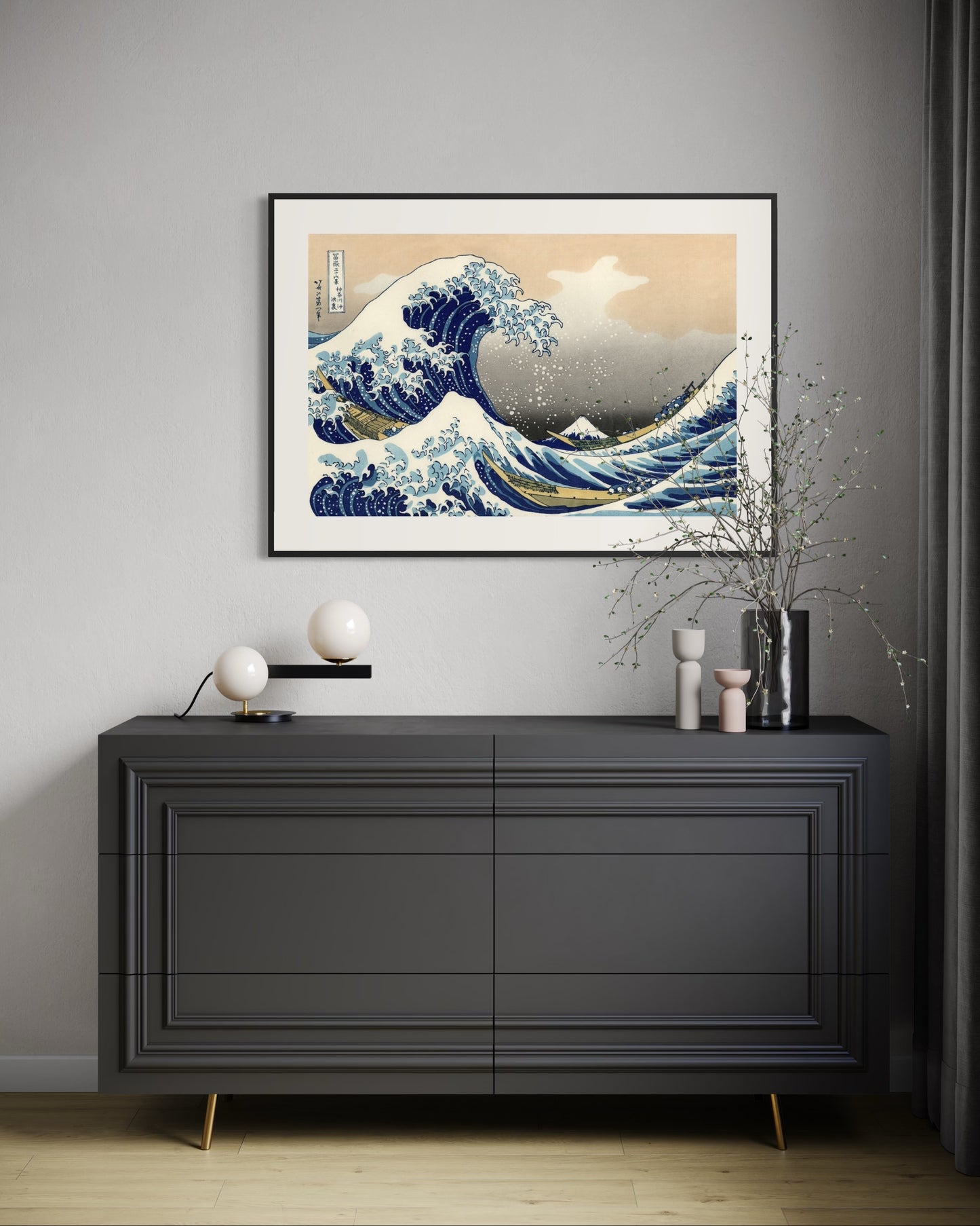 Plakat The Great Wave off Kanagawa - 02 - nowoczesny plakat dekoracyjny