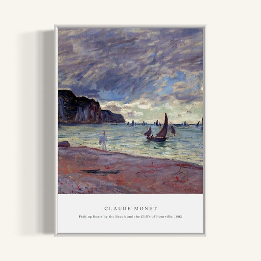 Plakat Fishing Boats, Claude Monet, 1882 - nowoczesny plakat dekoracyjny
