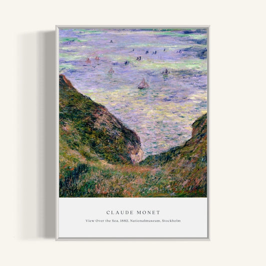 Plakat View Ower The Sea, Claude Monet, 1882 - nowoczesny plakat dekoracyjny