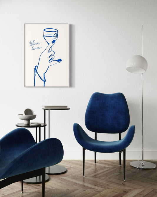 Plakat Wine Time - nowoczesny plakat dekoracyjny