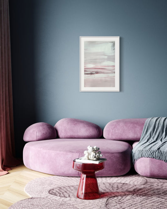 Plakat Pink Oil on Canvas - nowoczesny plakat dekoracyjny