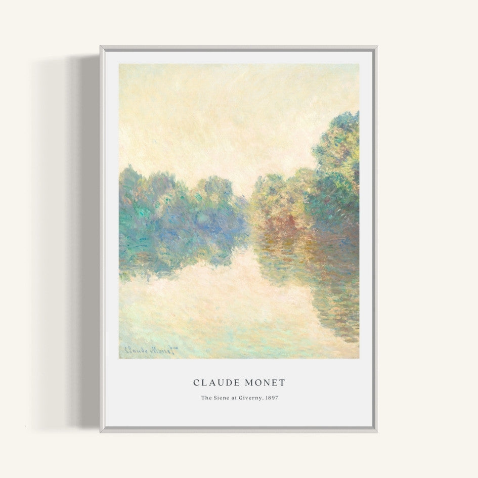 Plakat The Siene at Giverny, Claude Monet - nowoczesny plakat dekoracyjny