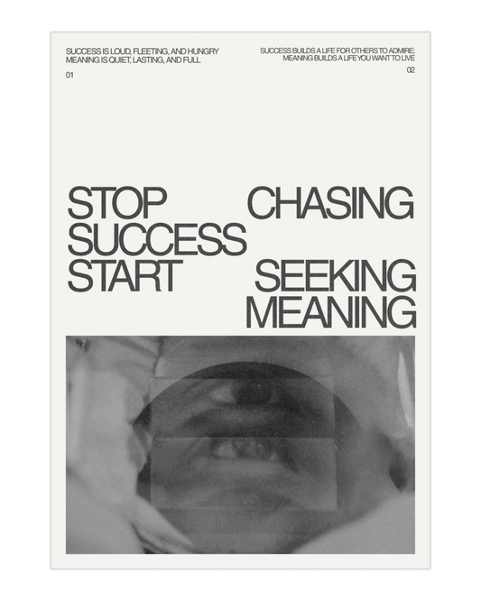 Plakat Meaning - 02 - nowoczesny plakat dekoracyjny