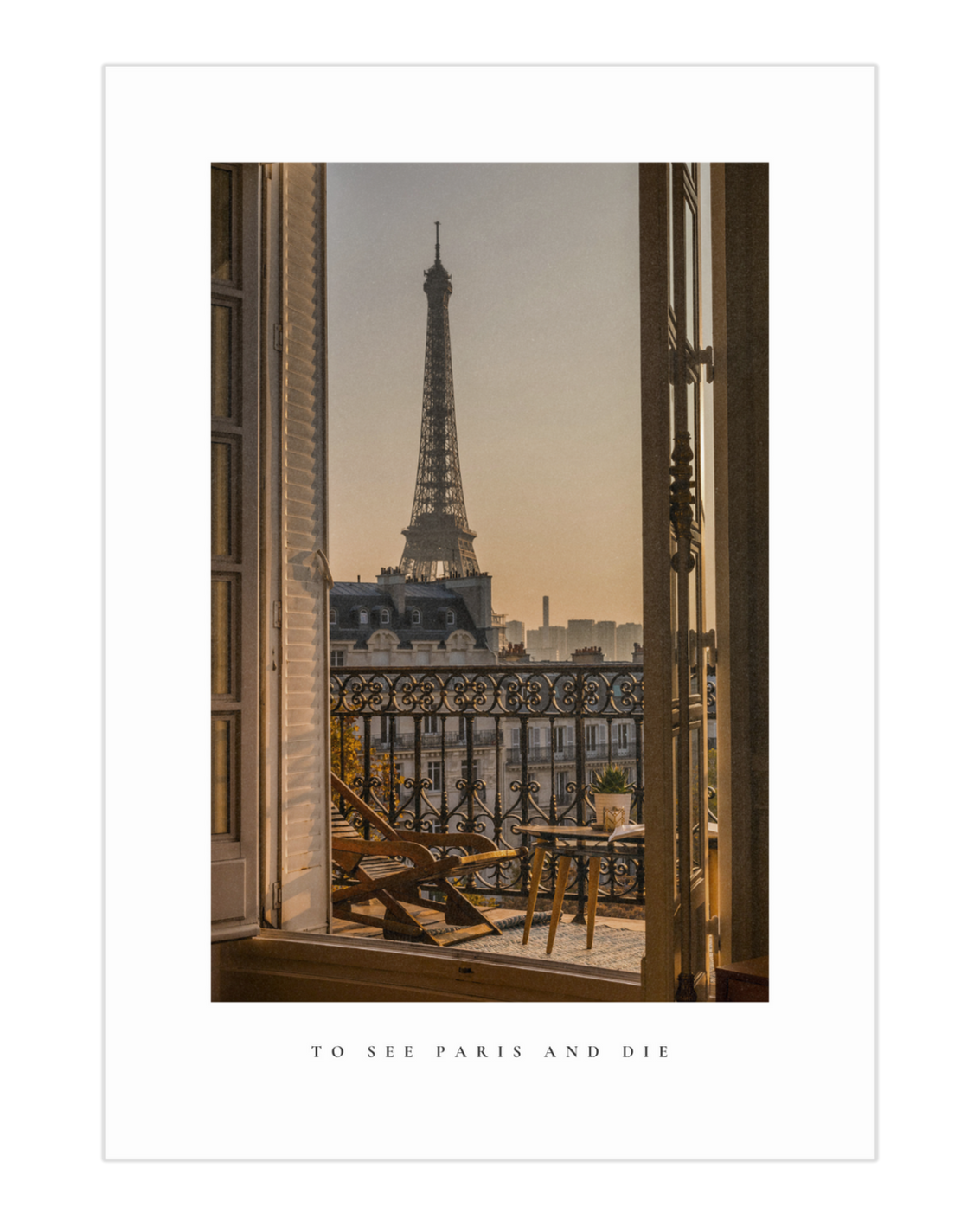 Plakat Bonjour - nowoczesny plakat dekoracyjny